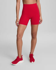 SPANXshape™ CoreLuxe Bike Short with Mid-Tummy Compression, 6" Spanx Red