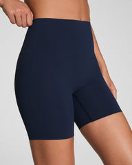 SPANXshape™ BodyLine Bike Short with Mid-Tummy Compression, 6" | Timeless Navy