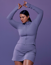 SPANXsmooth™ OnForm Full Zip Jacket Orchid Ash