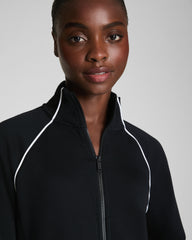 SPANX AirEssentials® Pique Full Zip Track Jacket Very Black