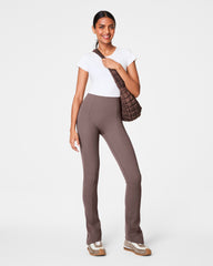 SPANXshape™ CoreLuxe Micro Flare Pant with Mid-Tummy Compression Smoke
