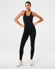 SPANX® Get Moving V-Neck Shelf Tank Very Black