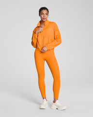 SPANX® Get Moving Textured Half Zip Monarch