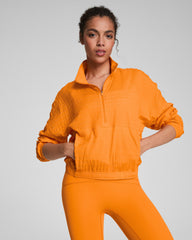 SPANX® Get Moving Textured Half Zip Monarch