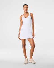 SPANXshape™ Get Moving V-Neck Dress Vivid White