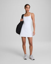 SPANXshape™ Get Moving Rib Tank Dress Vivid White