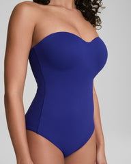 SPANXshape™ Swim Convertible Pique Bandeau One-Piece Deep Azure