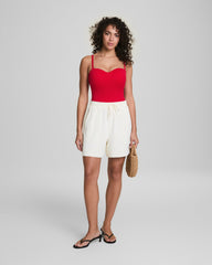 SPANXshape™ Swim Convertible Pique Bandeau One-Piece Spanx Red