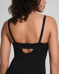 SPANXshape™ Swim Convertible Pique Bandeau One-Piece Very Black
