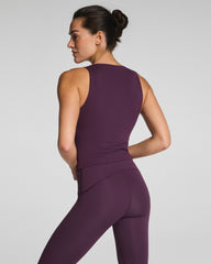 SPANX® Get Moving Square Neck Shelf Tank Blackberry