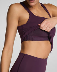 SPANX® Get Moving Square Neck Shelf Tank Blackberry