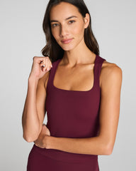 SPANX® Get Moving Square Neck Shelf Tank Cassis