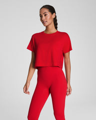 SPANX® Outpace Cropped Tee Spanx Red