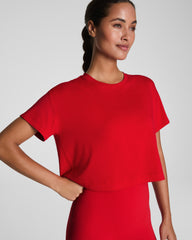 SPANX® Outpace Cropped Tee Spanx Red
