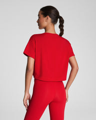 SPANX® Outpace Cropped Tee Spanx Red