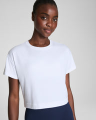 SPANX® BoostUp Cropped Tee | Vivid White