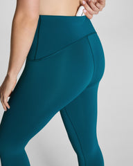 SPANXshape™ Booty Boost® Full-Length Leggings with SecretSweat Tech Light Emerald Bay