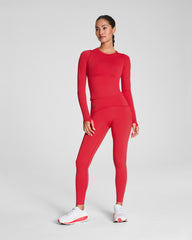 SPANXshape™ Booty Boost® Full-Length Leggings with SecretSweat Tech Spanx Red