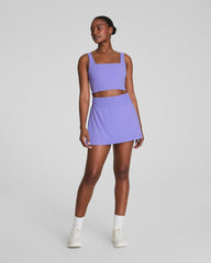SPANX® Get Moving Cropped Square Neck Shelf Tank Amethyst