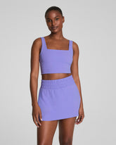 SPANX® Get Moving Cropped Square Neck Shelf Tank Amethyst