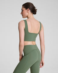 SPANX® BoostUp Cropped Square Neck Shelf Tank | Eucalyptus