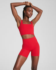 SPANX® Get Moving Cropped Square Neck Shelf Tank Spanx Red
