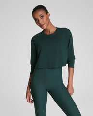 SPANX® Outpace Cropped Long Sleeve Top | Meridian