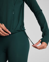 SPANX® Get Moving Brushed Full Zip Jacket Meridian