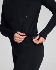 SPANX® Get Moving Brushed Full Zip Jacket Very Black