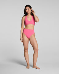 SPANXshape™ Swim Halter Bikini Top | Hibiscus