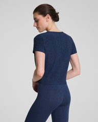 SPANX® SoftStretch Crewneck Tee | Timeless Navy/Dark Timeless Navy