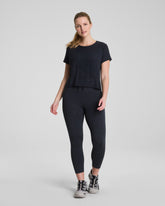SPANX® SoftStretch 7/8 Leggings | Very Black/Light Very Black