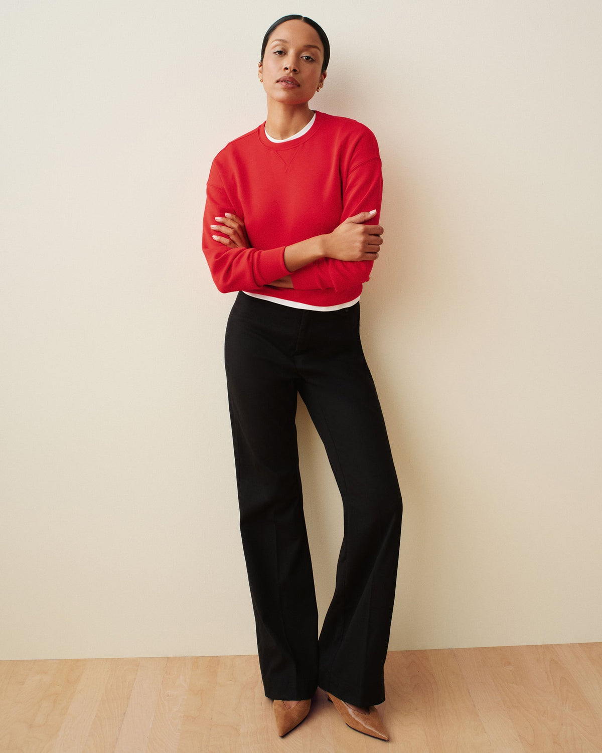SPANXsupersmooth™ Stretch Twill Easy Flare Pant | Classic Black
