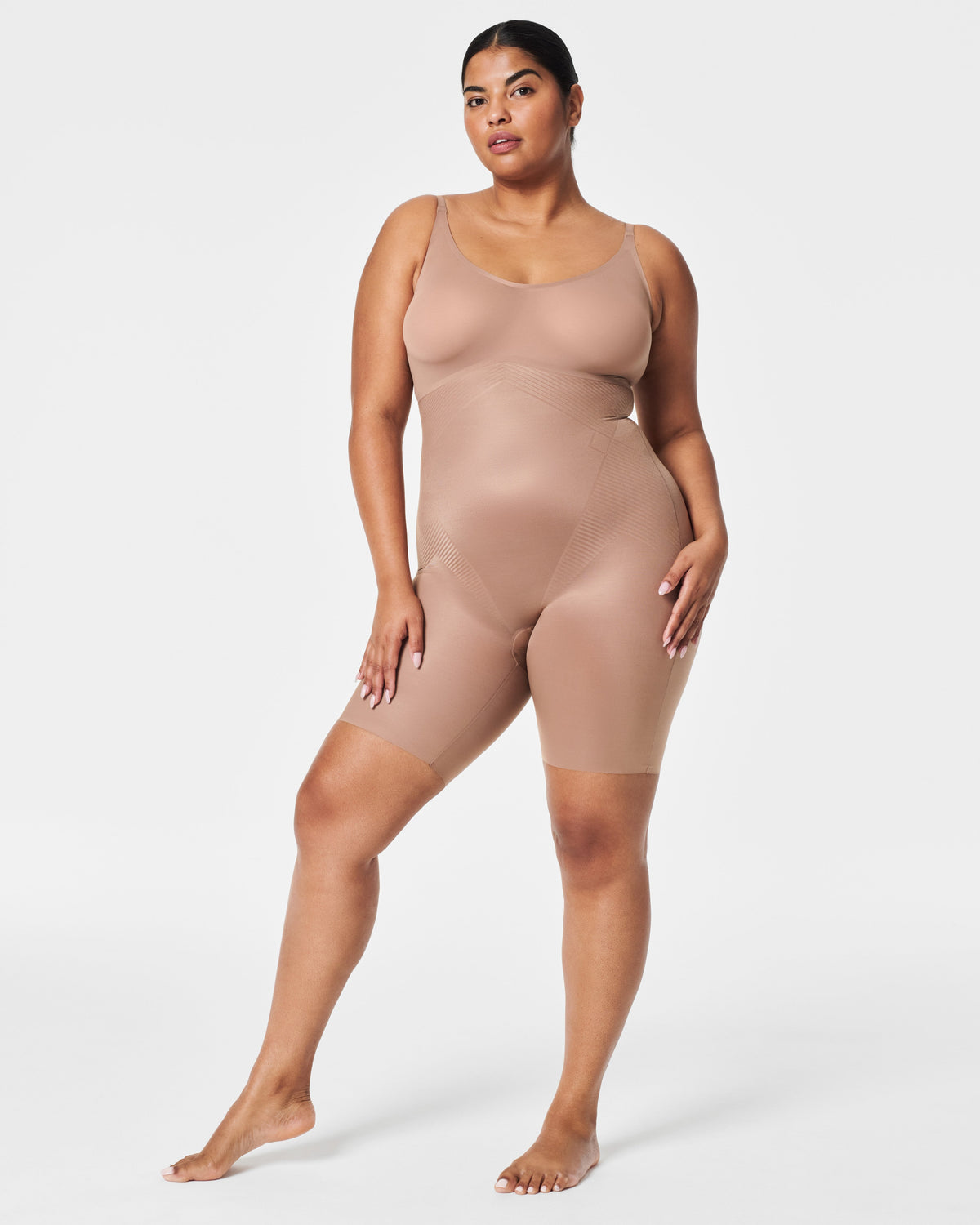 SPANXshape™ Invisible Mid-Thigh Bodysuit | Cafe Au Lait