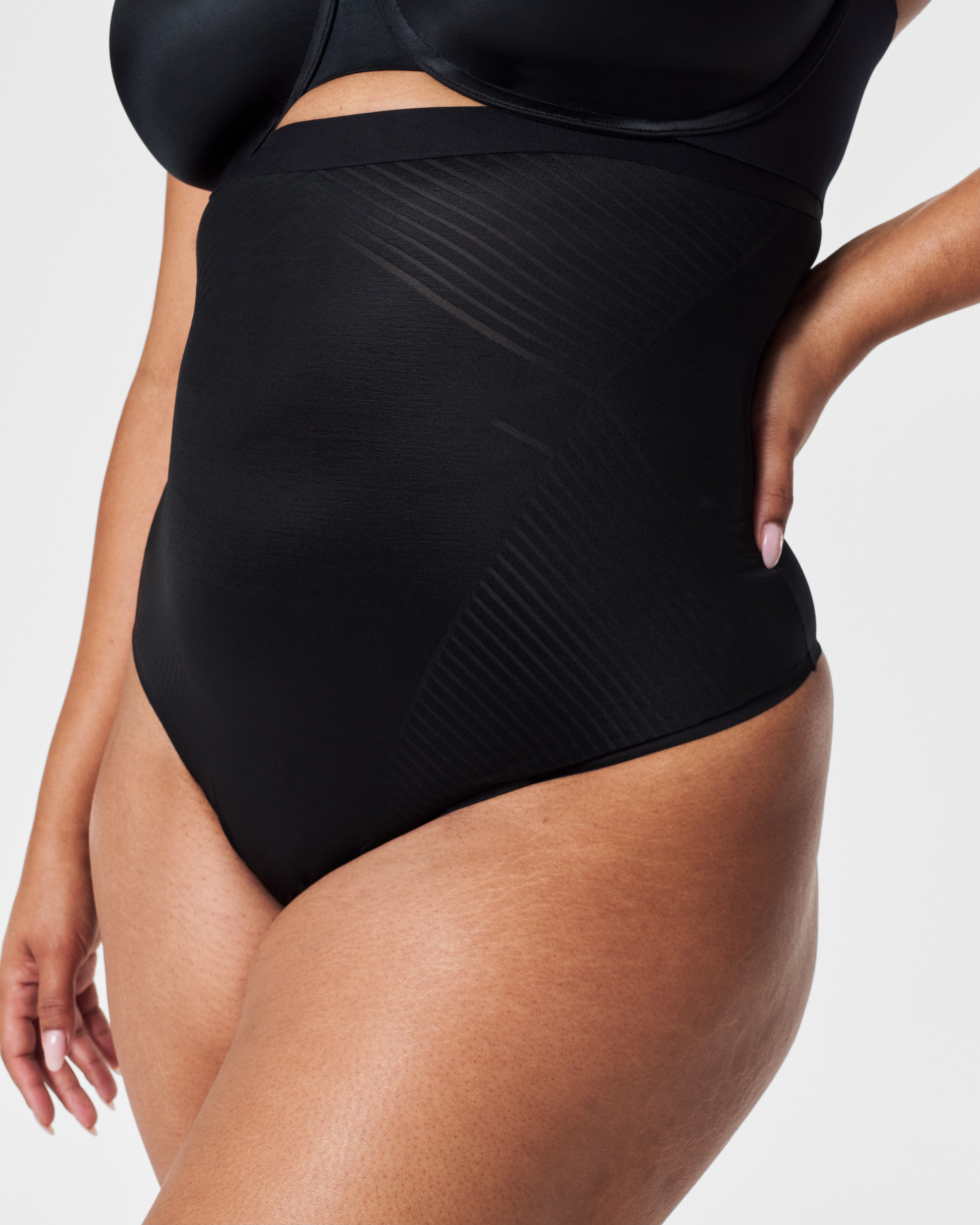 SPANXshape™ Invisible High-Waisted Thong | Very Black