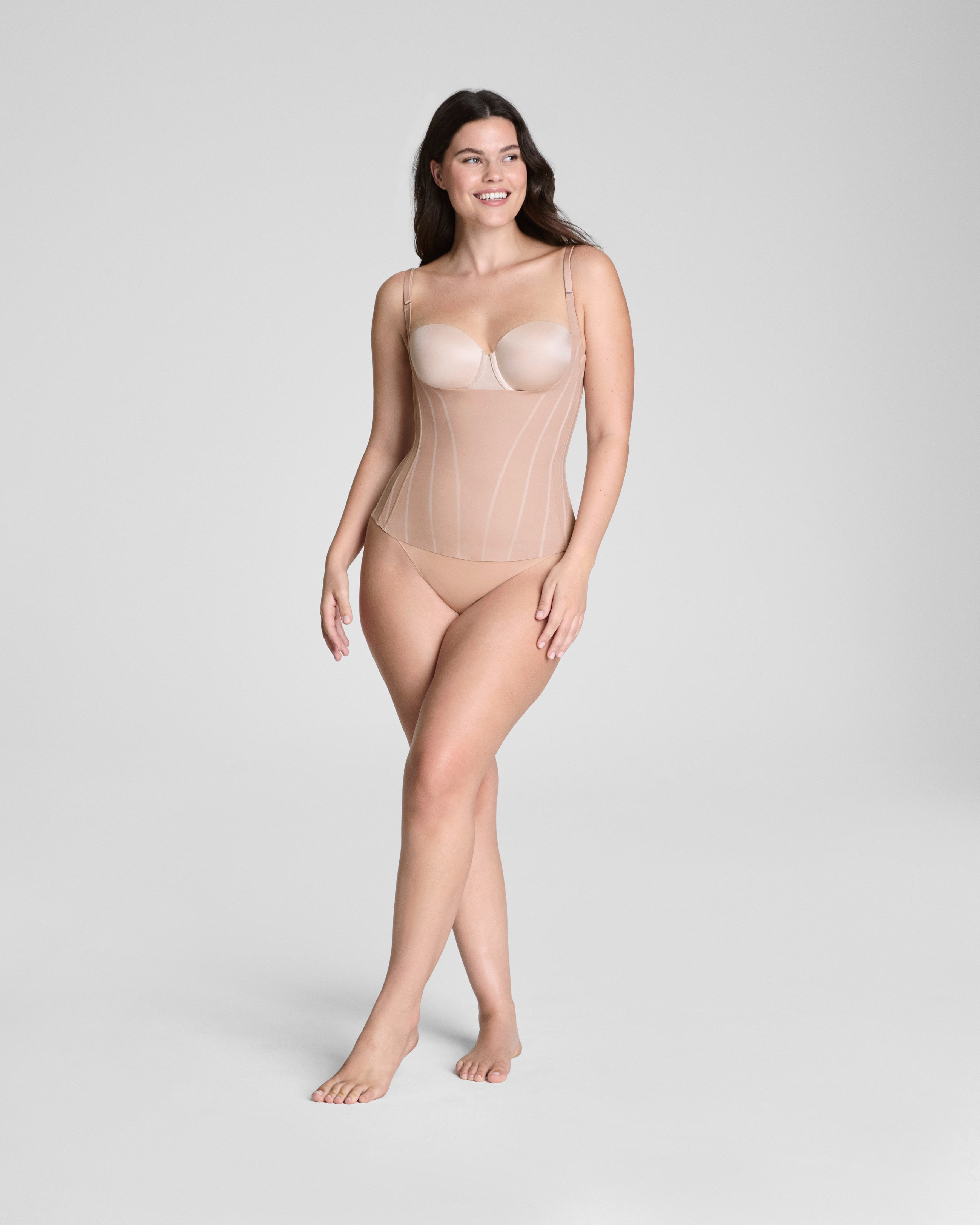 SPANXsupersculpt™ TotalContour Open-Bust Cami | Natural Bronze