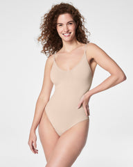 SPANXsculpt™ Seamless Power Thong Bodysuit | Soft Nude