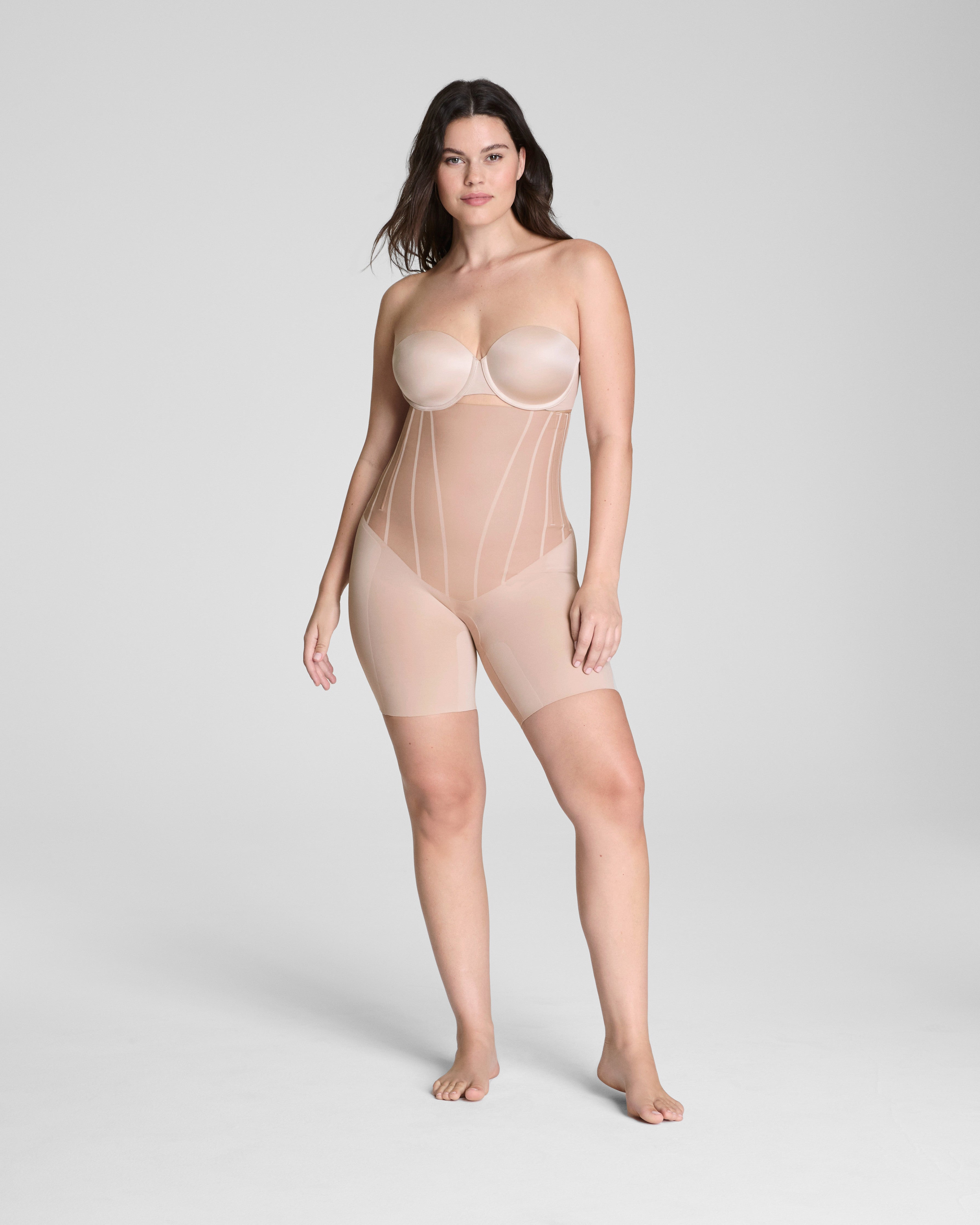 SPANXsupersculpt™ TotalContour High-Waisted Mid-Thigh Short | Natural Bronze