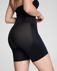 SPANXsupersculpt™ TotalContour High-Waisted Mid-Thigh Short | Very Black
