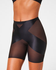 SPANXshape™ Satin-X™ Mid-Thigh Short | Very Black
