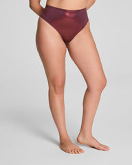 SPANXshape™ LuxeShine Thong | Plum Berry Shimmer