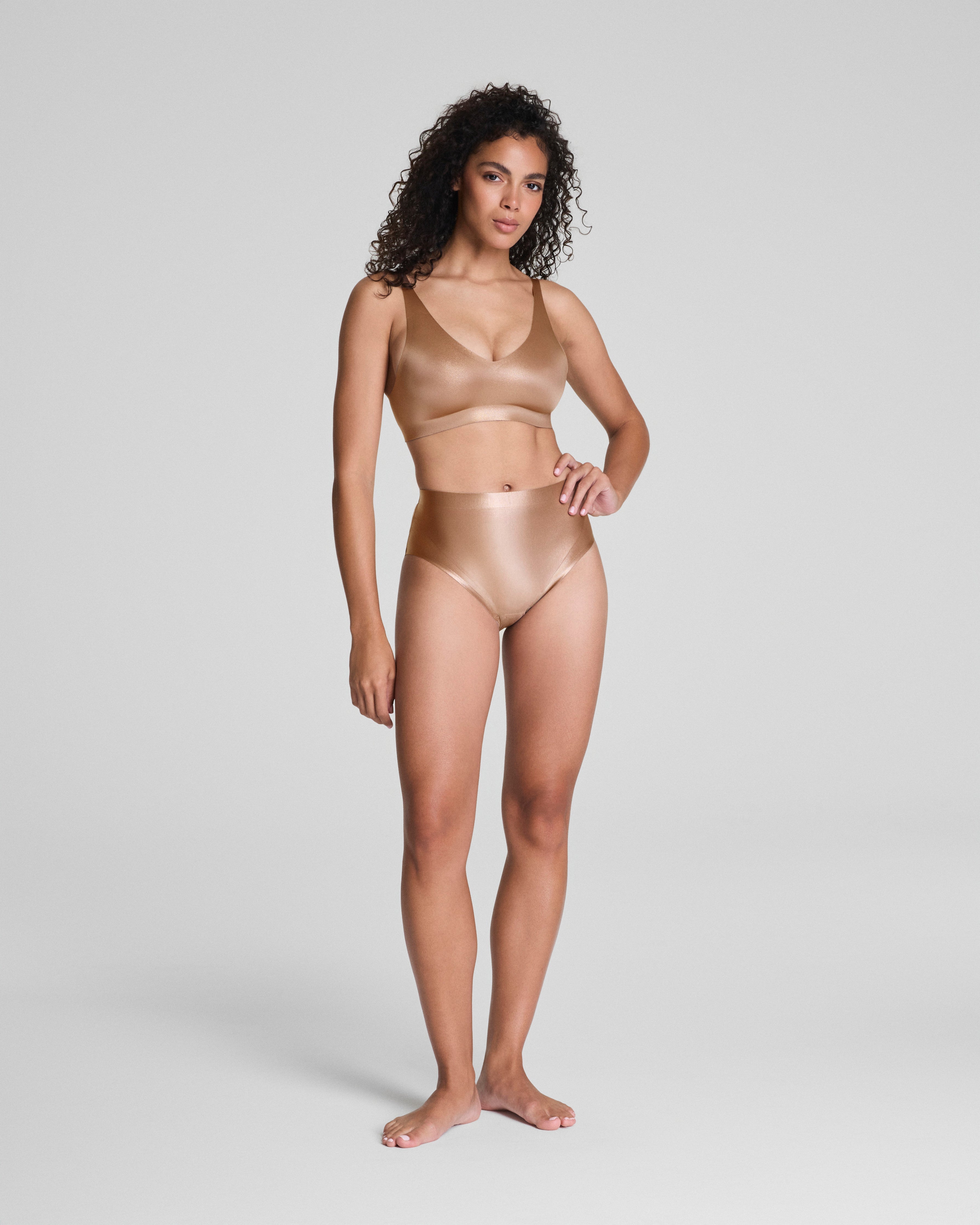 SPANXshape™ LuxeShine Brief  Cafe Au Lait Shimmer