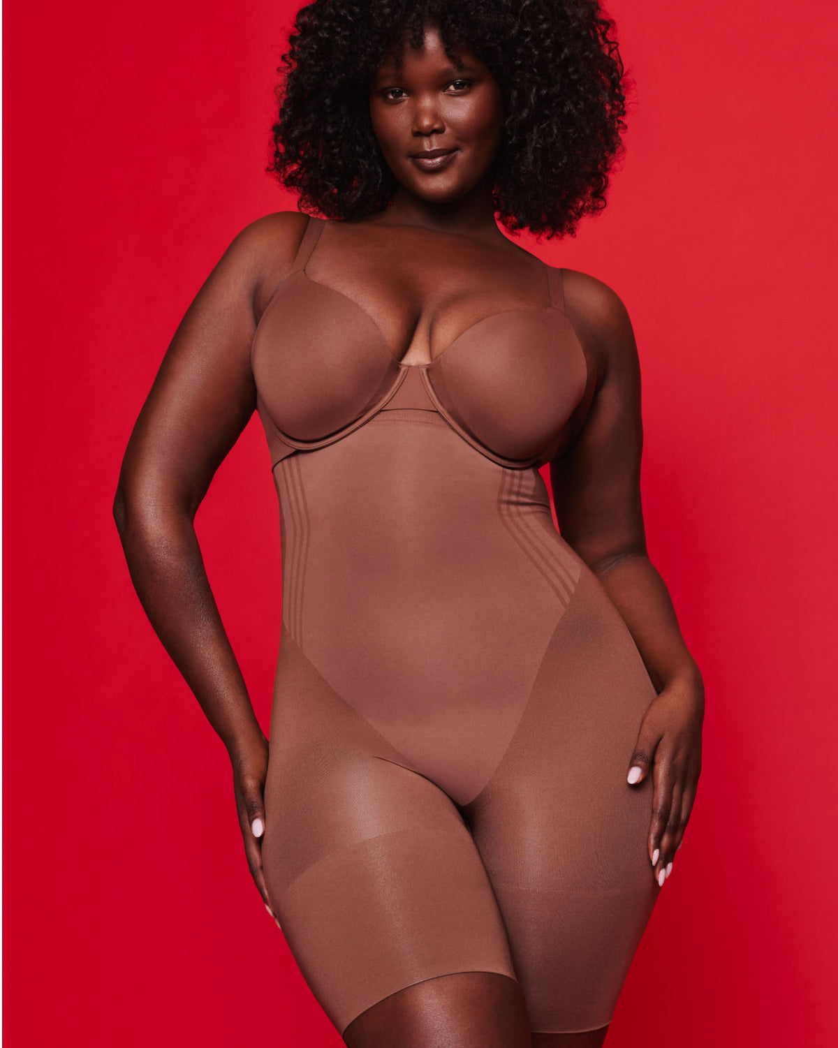 SPANXsculpt™ GoFigure High-Waisted Mid-Thigh Short | Ganache
