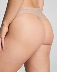SPANXsupersmooth™ Day to Date Night Lace Thong | Chai