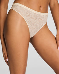 SPANXsupersmooth™ Day to Date Night Lace Thong | Toasted Coconut
