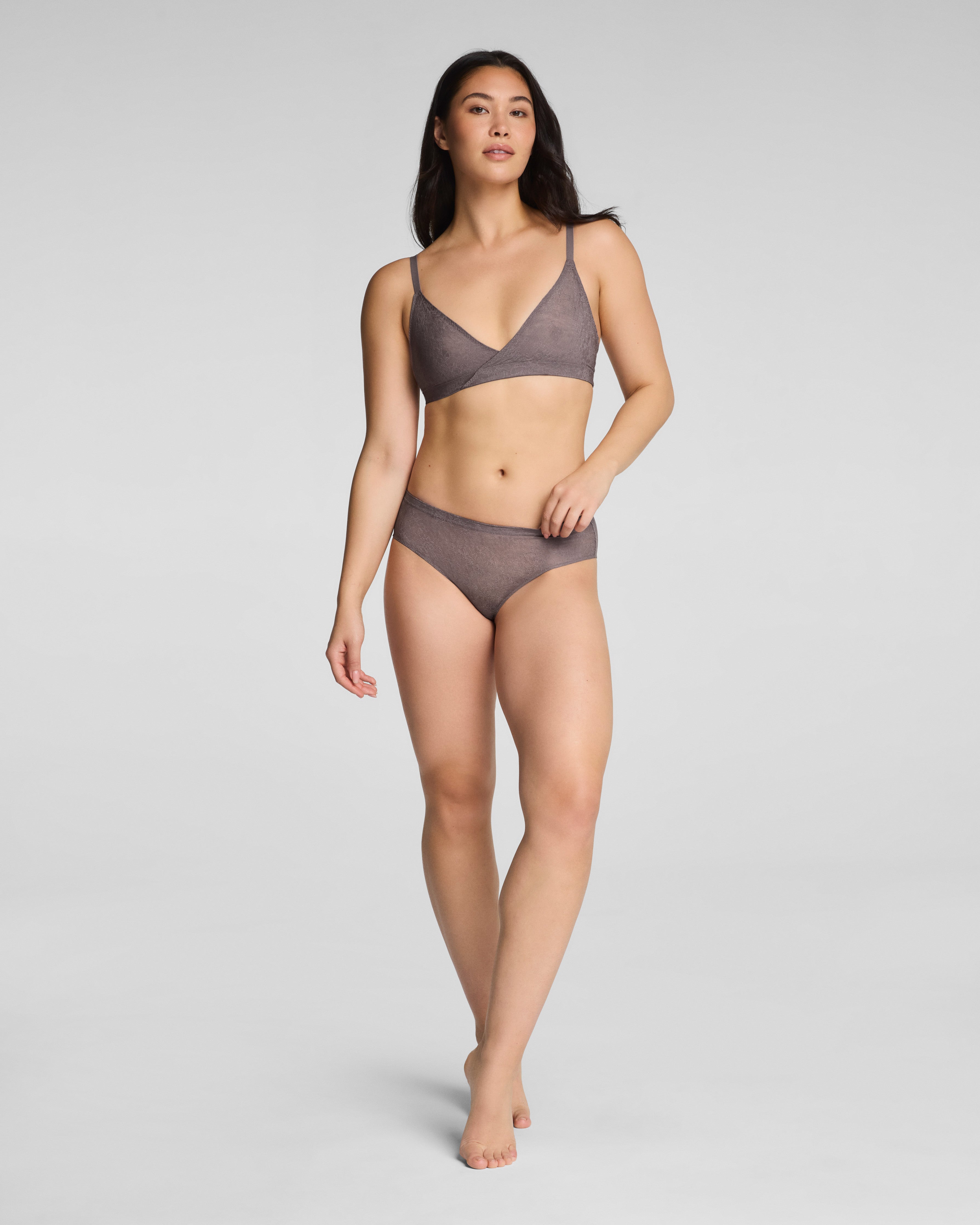 SPANXsupersmooth™ Day to Date Night Lace Bikini | Granite