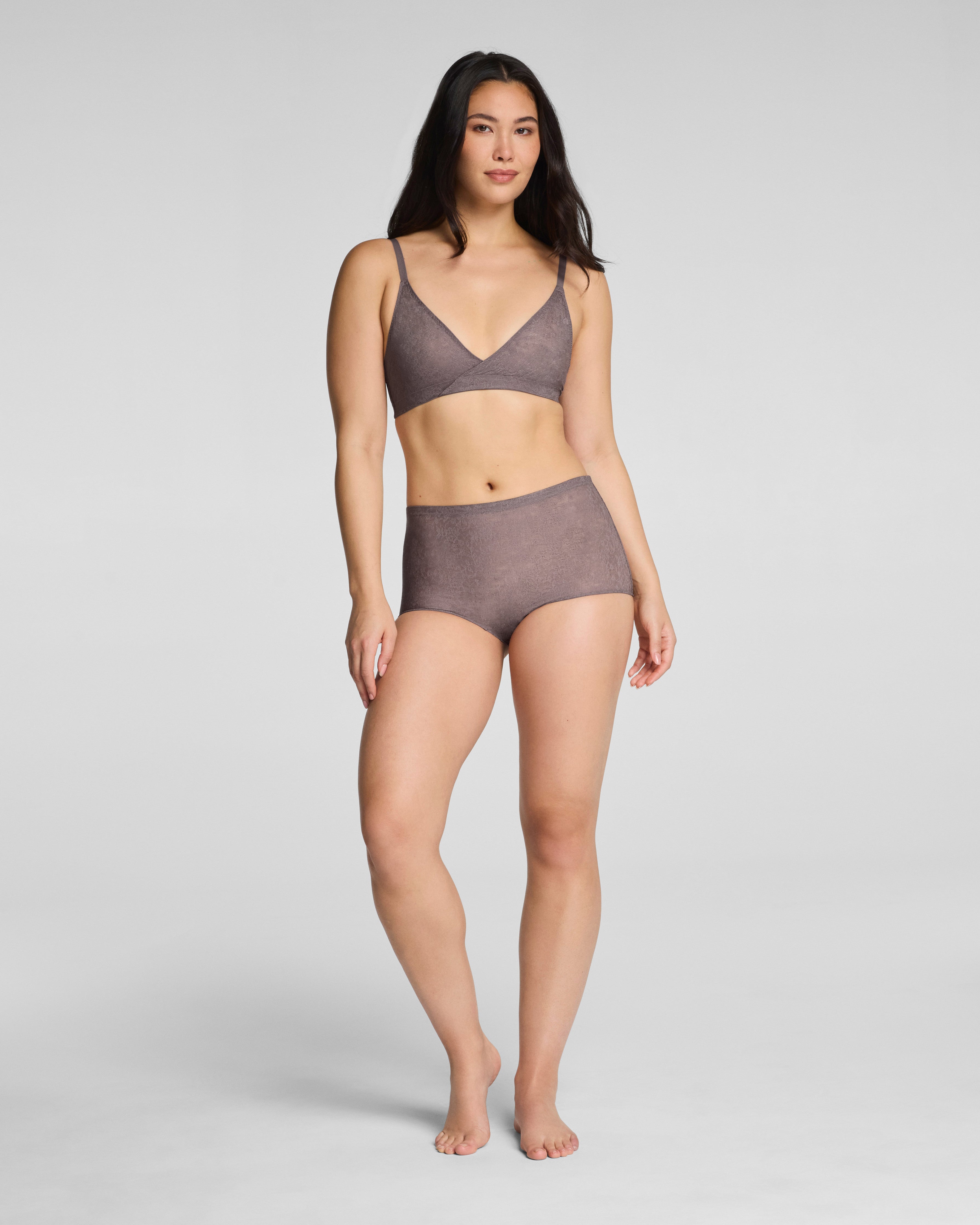 SPANXsupersmooth™ Day to Date Night Lace Boyshort | Granite