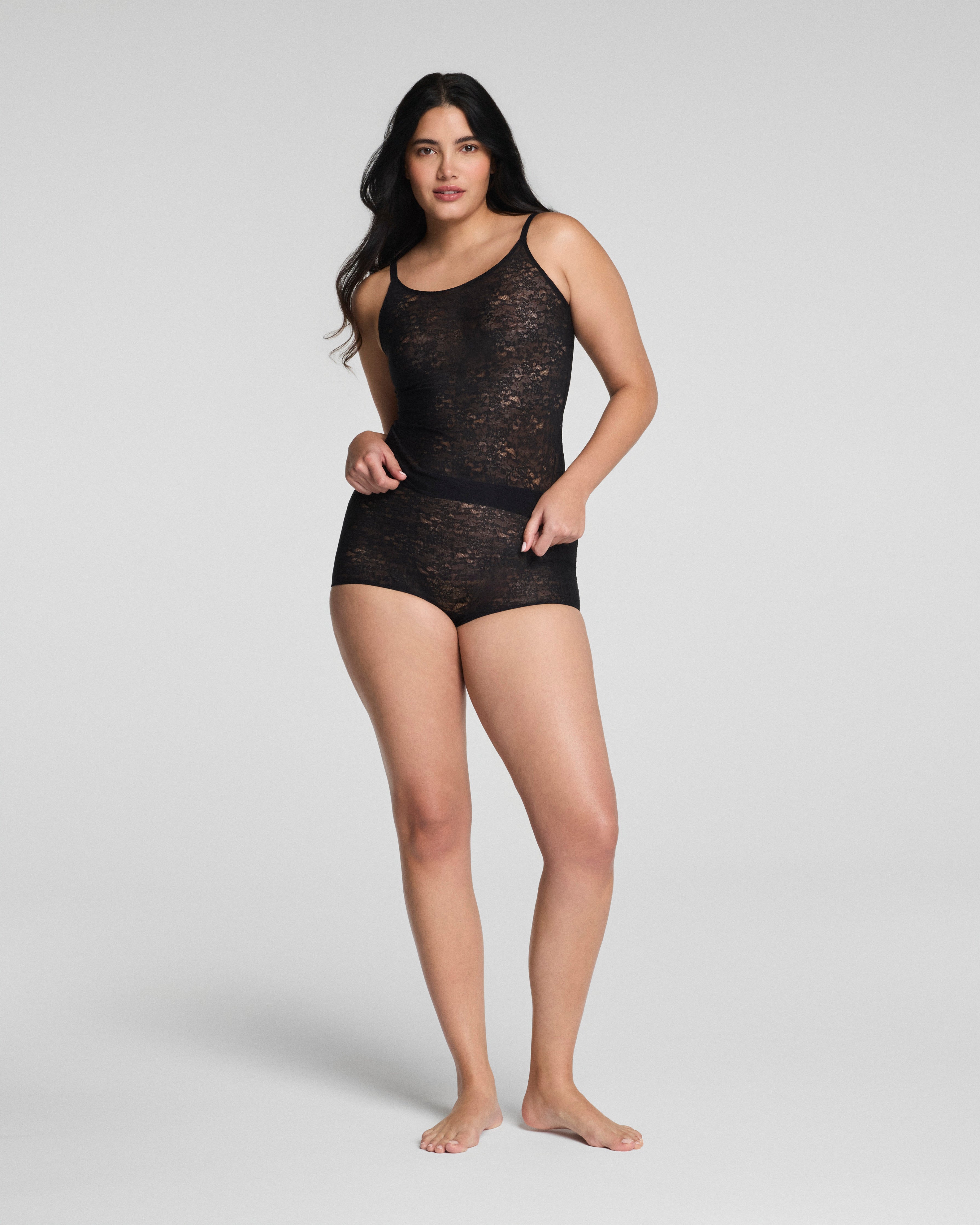 SPANXsupersmooth™ Day to Date Night Lace Boyshort | Very Black