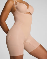 SPANXsculpt™ GoFigure Open-Bust Mid-Thigh Bodysuit | Chai