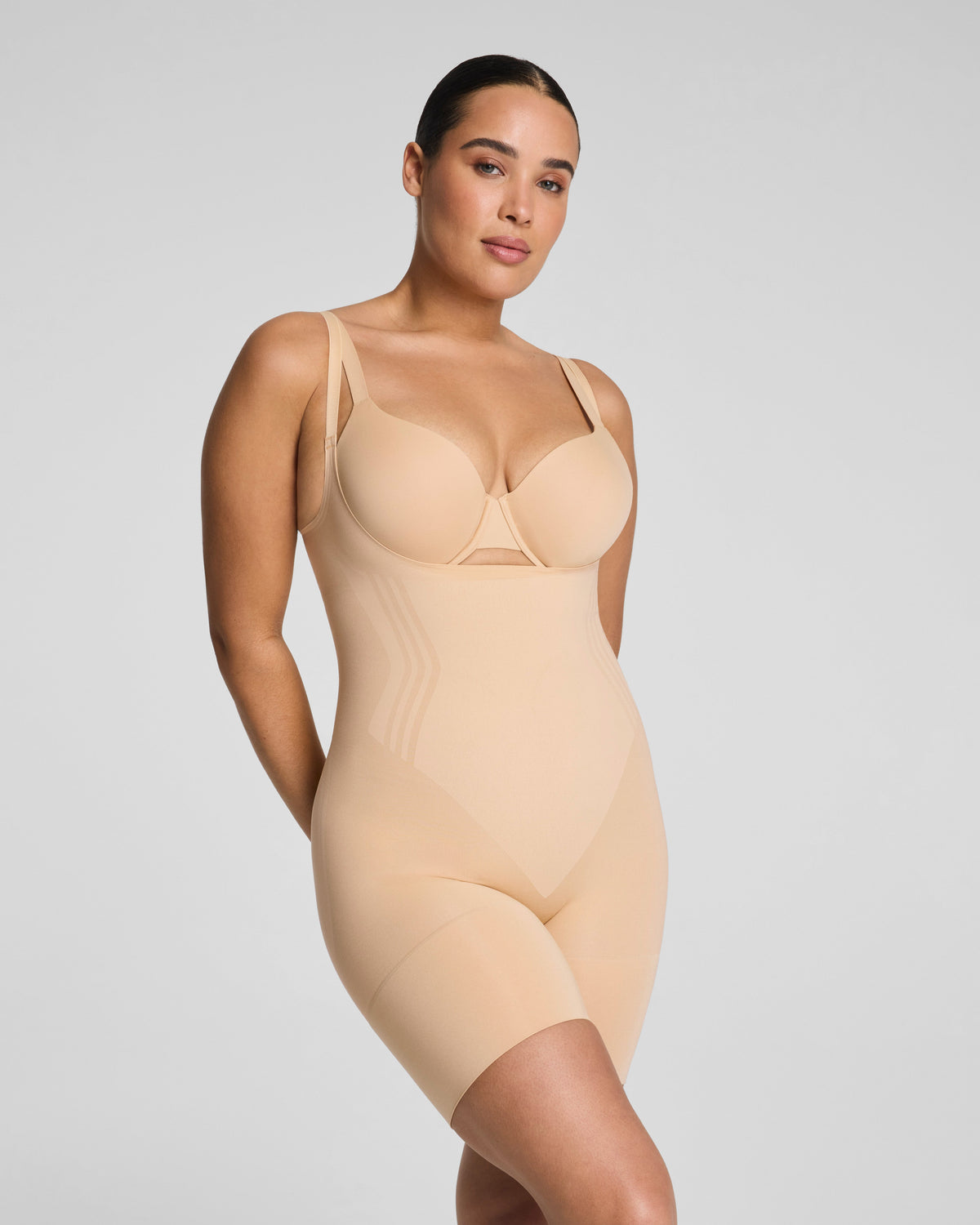 SPANXsculpt™ GoFigure Open-Bust Mid-Thigh Bodysuit